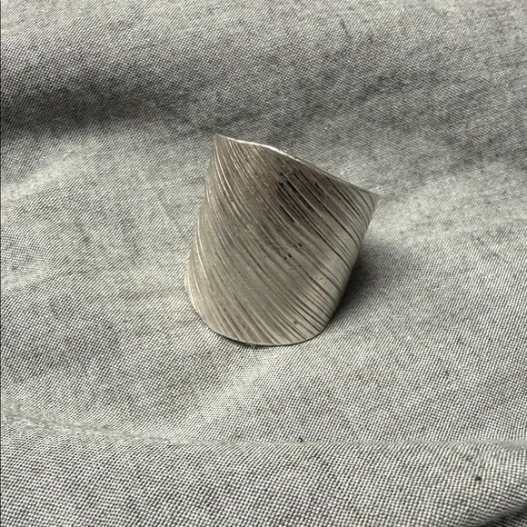 Textured Silver Ring - Picture 1 of 4